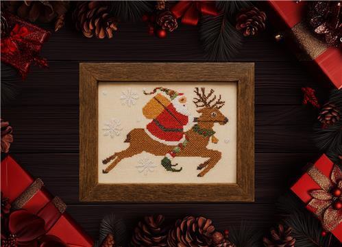 Prancer Cross Stitch Pattern by Twin Peak Primitives