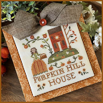 Pumpkin Hill House Cross Stitch Pattern by Little House Needleworks