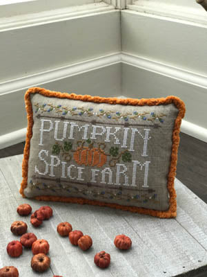 Pumpkin Spice Farm Cross Stitch Pattern by Hands On Design