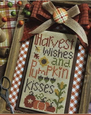 Pumpkin Kisses Cross Stitch Pattern by Primrose Cottage Stitches