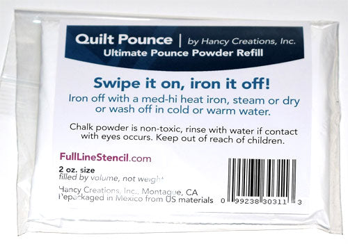 Quilt Pounce Ultimate Iron Off Chalk Powder Refill - White