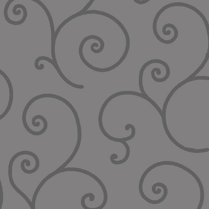 Kimberbell Scroll - Grey 108" Wide Quilt Backing Fabric