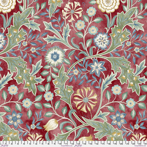 Oxford Holiday By Morris & Co. Wilhemina Crimson WIDEBACK 108"