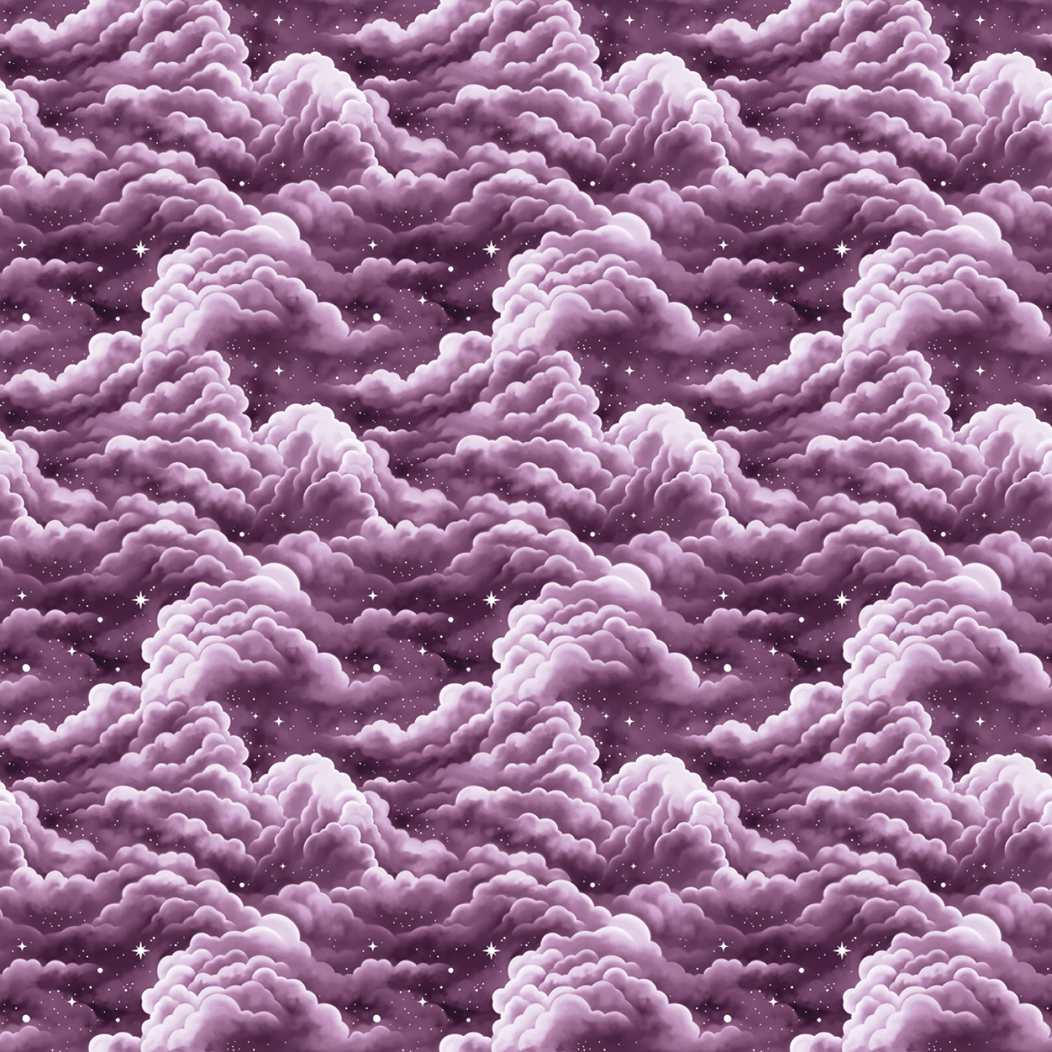 Celtic Cats - Clouds Lilac #CD16581-Lilac - Quilting Fabric
