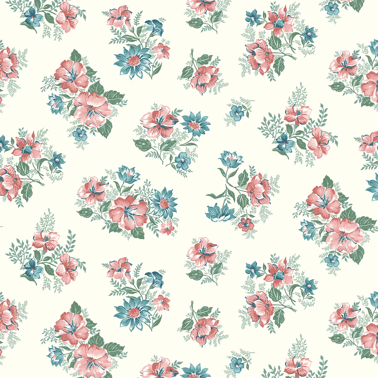 Mary Catherine - Main Cloud #C16700-CLOUD - Quilting Fabric