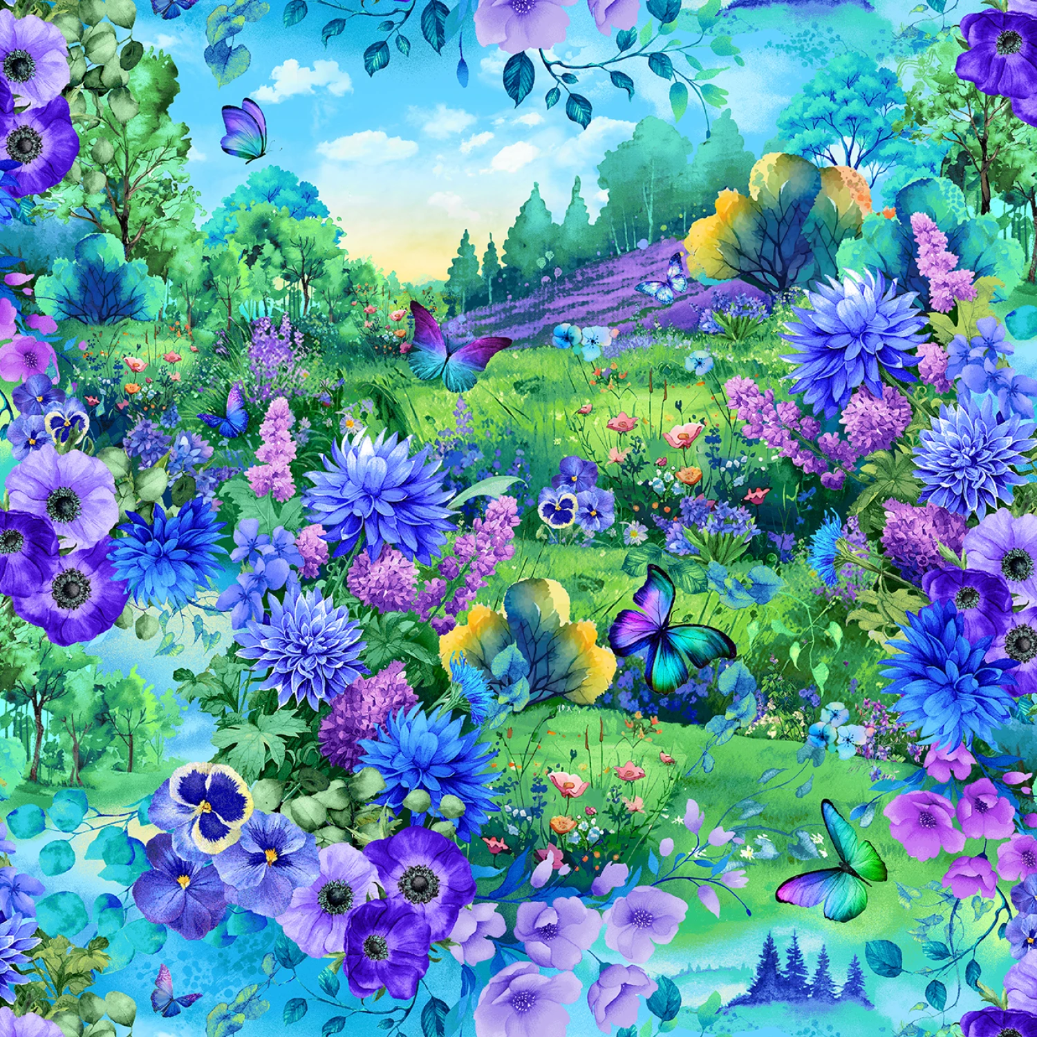 Meadow Bloom - Multi Meadow Wild Floral #CD3951-MULTI - Quilting Fabric