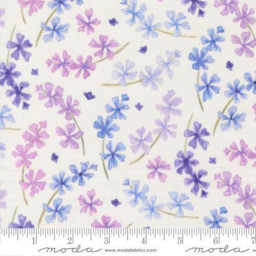 Delphinium - Snowdrop Lilac Florals 524651-11- Quilting Fabric