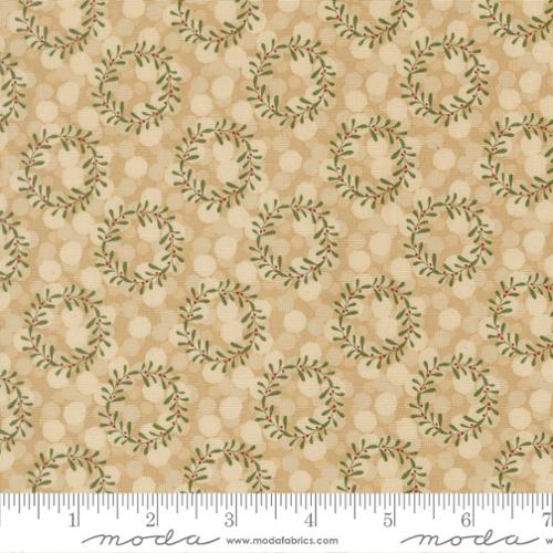 Gingerbread Lane - Gingerbread Glittering Wreath Blender 526155-21 - Quilting Fabric