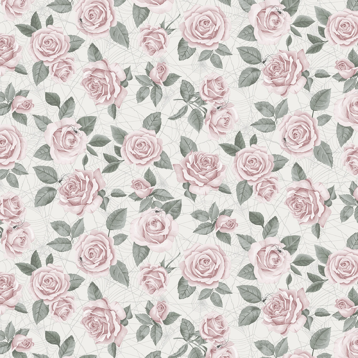 Pretty Scary - Rose Floral Toss #8945-29 - Quilting Fabric