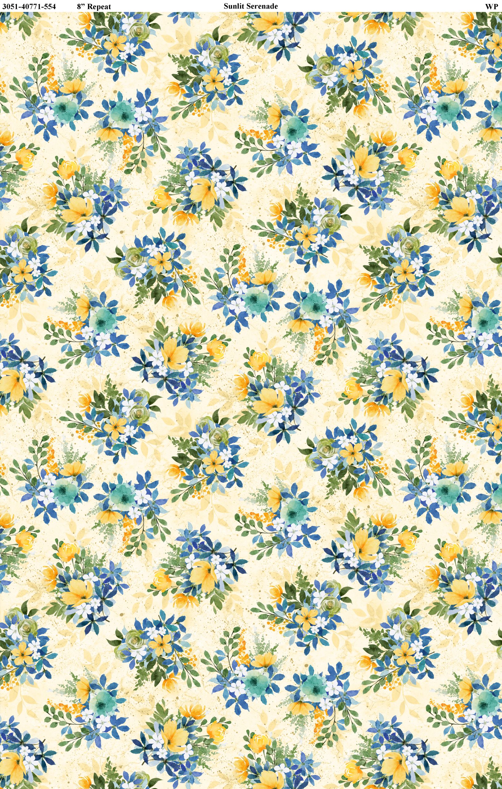 Sunlit Serenade - Small Floral 40771-554 - Quilting Fabric