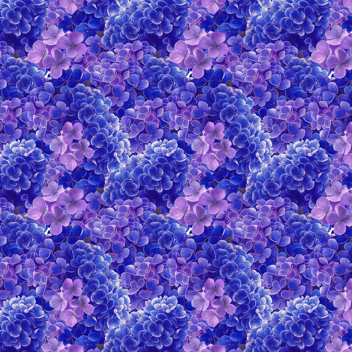 Florinda - Violet Hydrangea 4741-75 - Quilting Fabric