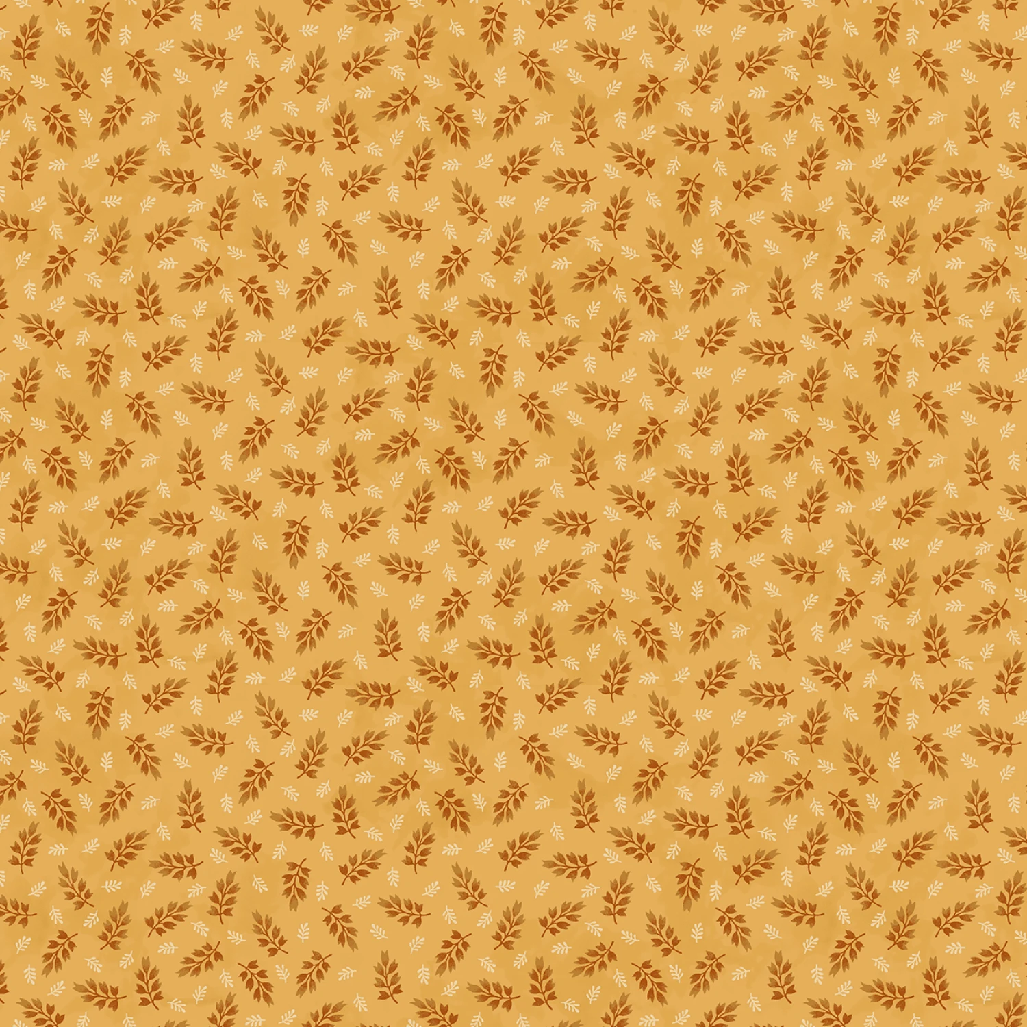 Baskets of Autumn - Ochre Wheat Sprigs #9196-33 - Quilting Fabric