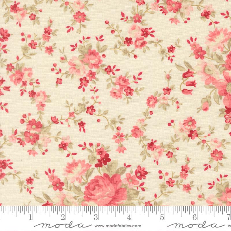 Petals And Polka Dots - Blossoms on Lace 53080-11 - Quilting Fabric