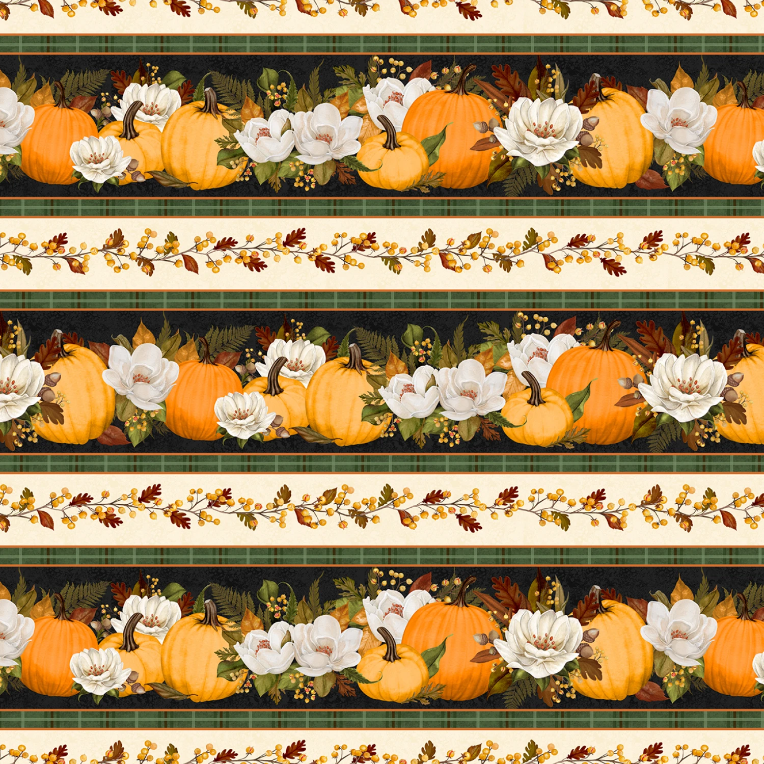 Oh My Gourd - Repeating Stripe Multi #27743-928 - Quilting Fabric
