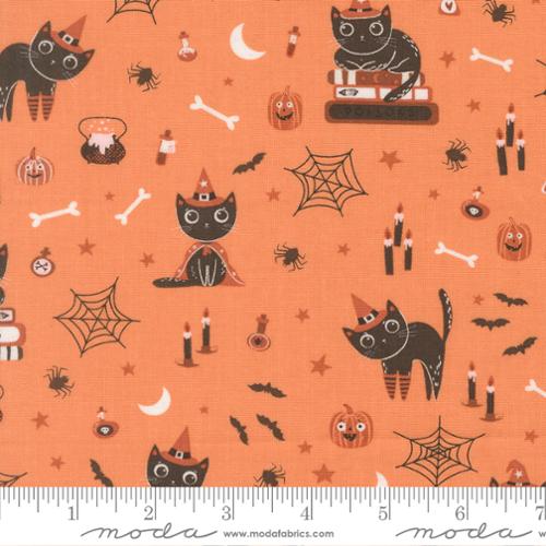 Purrs and Boos - Pumpkin Cats 539060-14 - Quilting Fabric