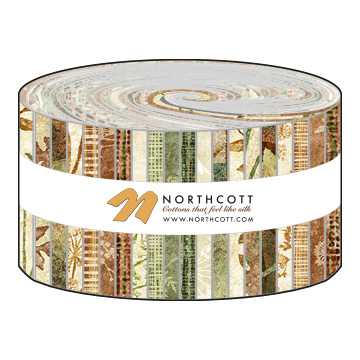Organics Stonehenge - 2.5" Strip Roll (40) SORGANICS40-10 - Quilting Fabric