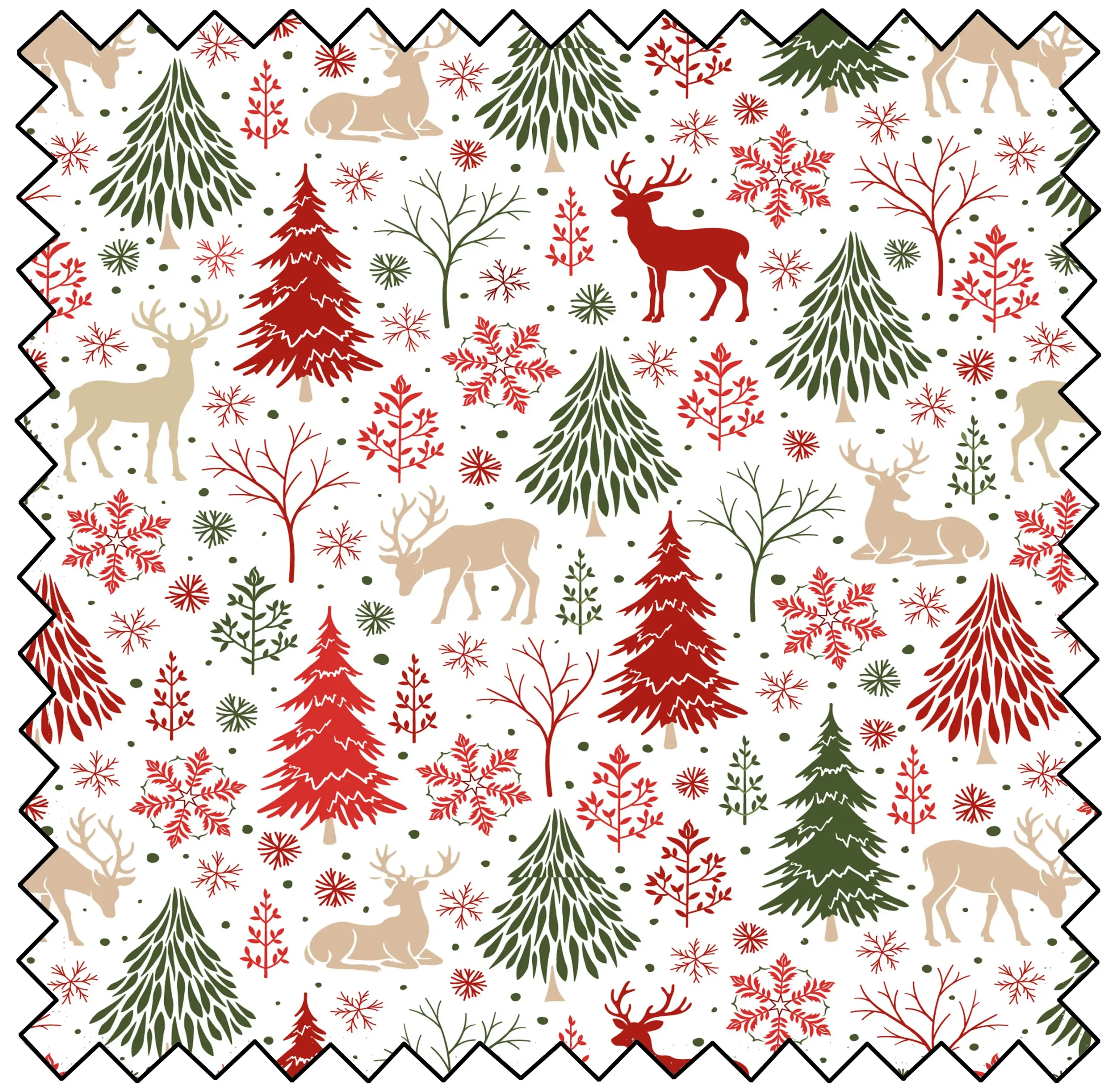Scandi Spirit - Woodland 3787-01 - Quilting Fabric