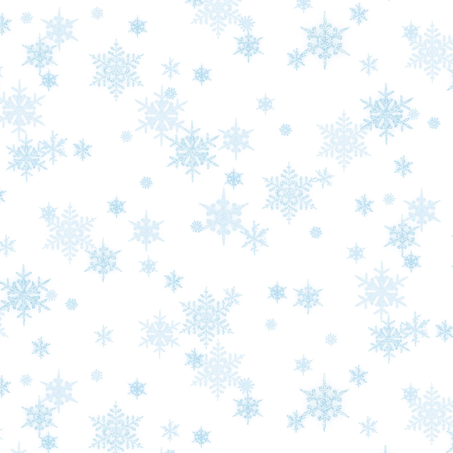 Snowfall Blender - Mini Snowflakes Christmas #SNOF5455-WLB - Quilting Fabric