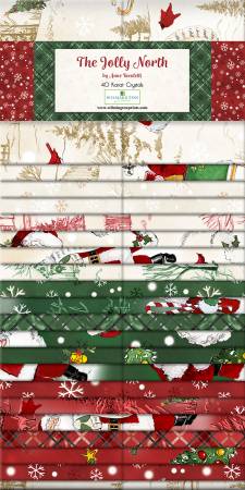 The Jolly North - 2.5" Karat Crystals (40) Strips #840-898-840 - Quilting Fabric