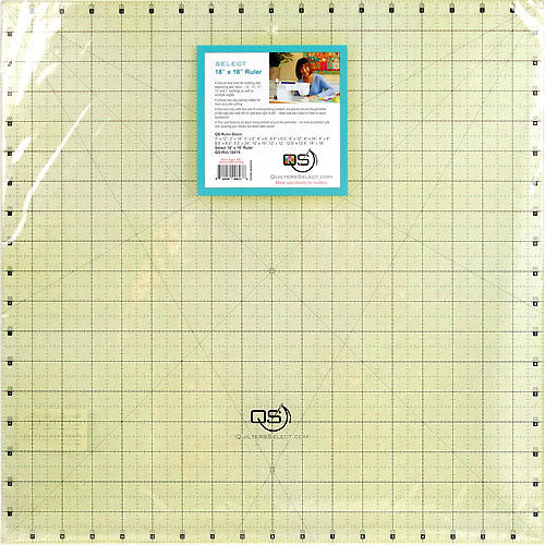 Quilters Select 18 Inch X 18 Inch Ruler (By Special Order: Read description for full details)