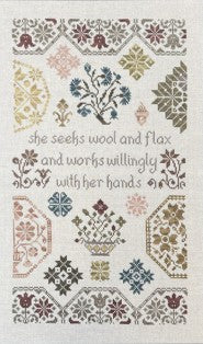 Quaker Wool and Flax Cross Stitch Pattern by My Big Toe Designs