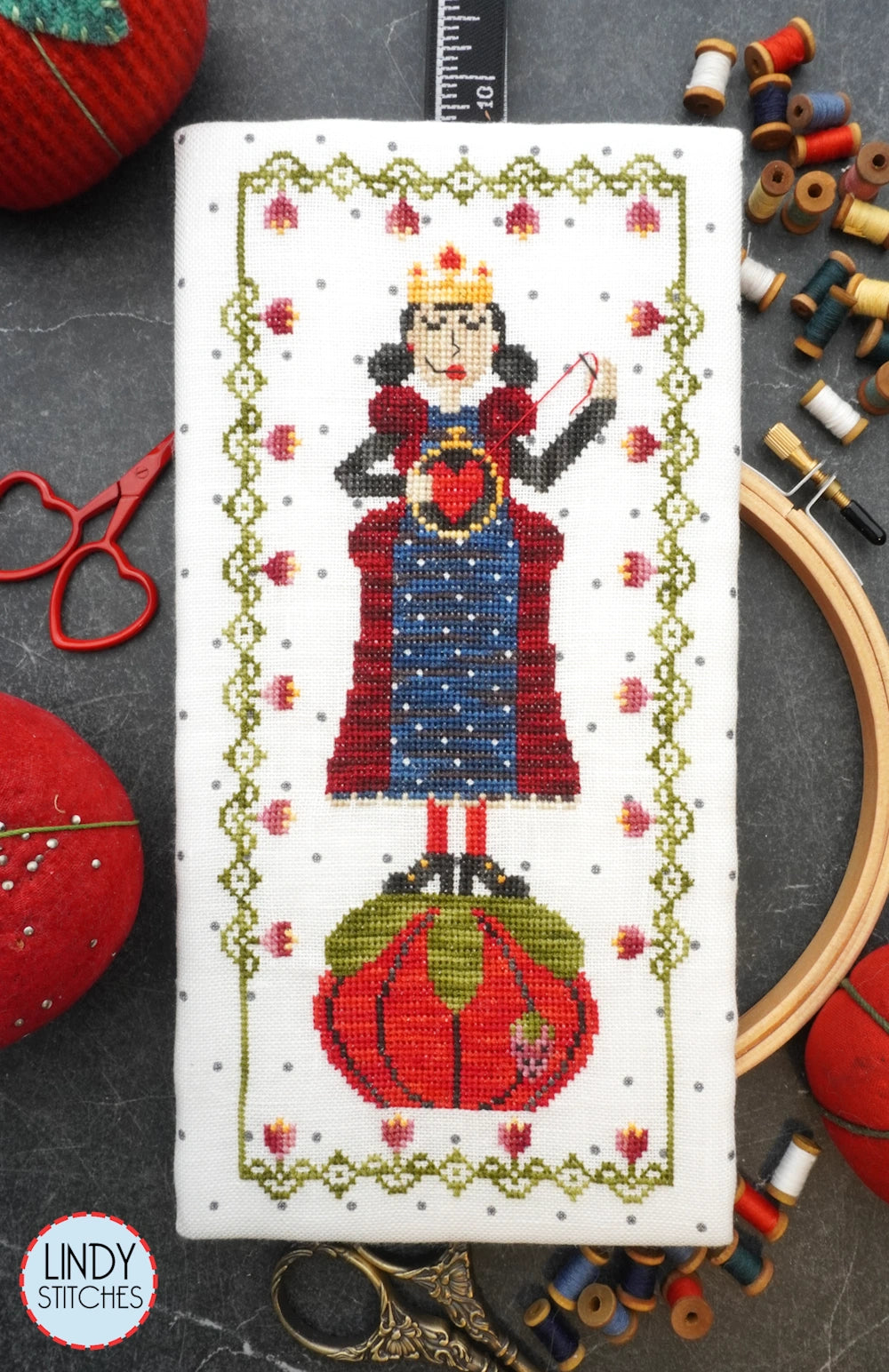 Queen of Thread Cross Stitch Pattern by Lindy Stitches