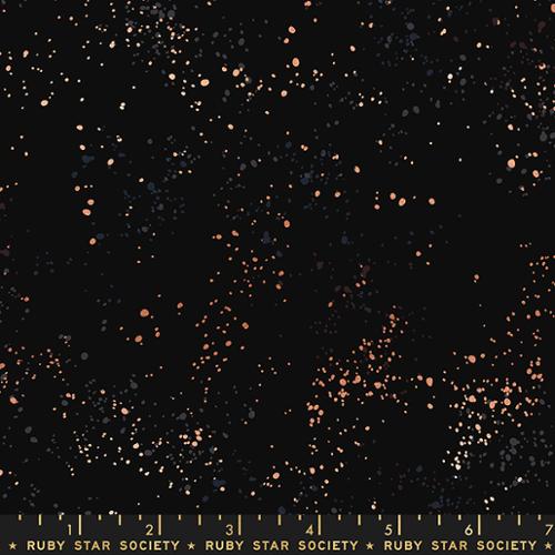 Speckled Black Metallic 108" Wide Quilt Backing Fabric