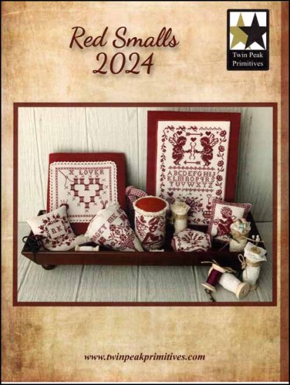 Red Smalls 2024 Cross Stitch Pattern by Twin Peak Primitives