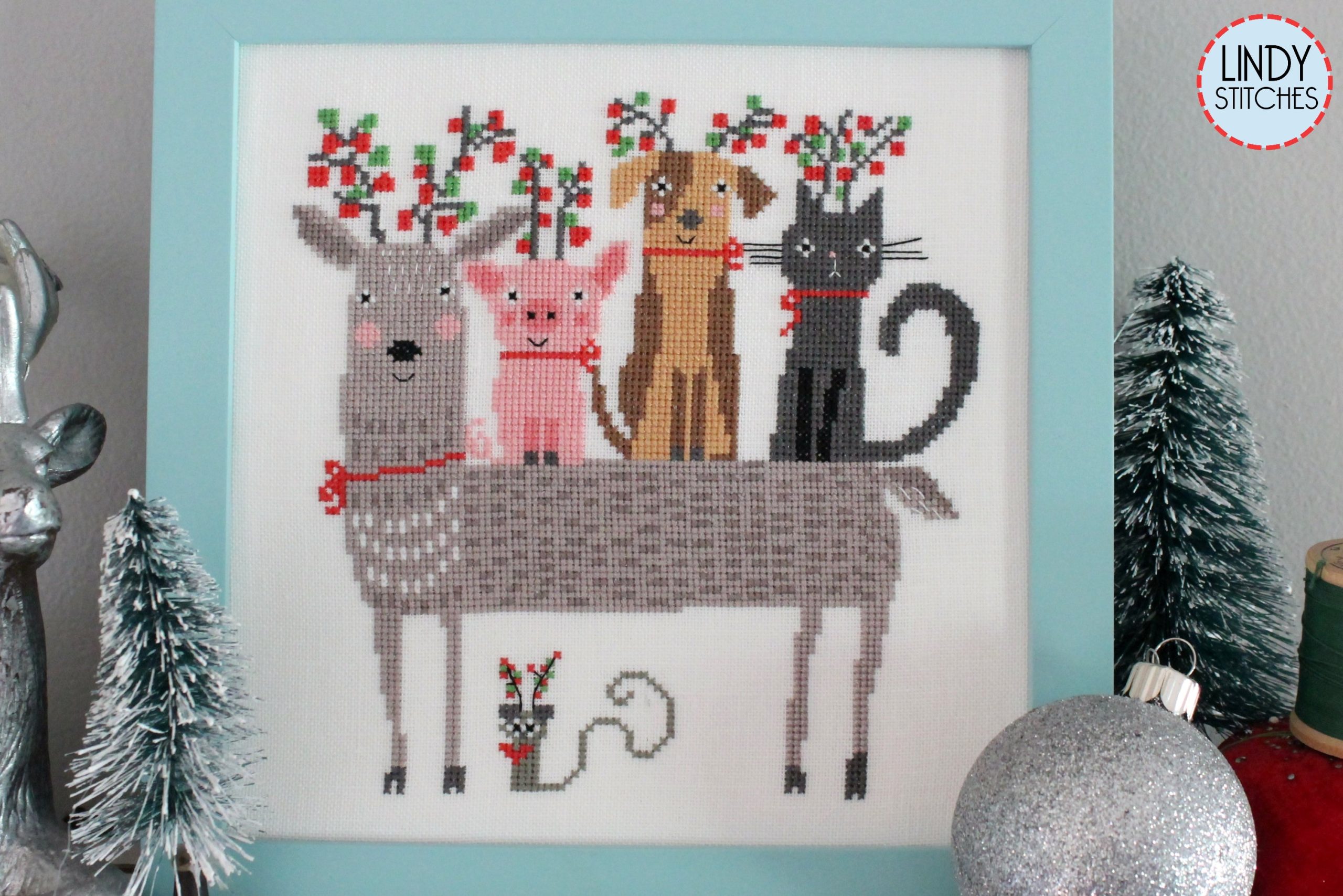 Reindeer Games Cross Stitch Pattern Terry Runyan