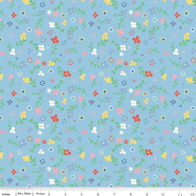 CLEARANCE Riley Blake Designs - Always in Season by American Jane - C15101 - Sky
