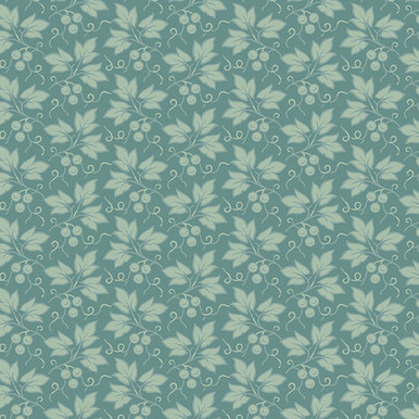 CLEARANCE Andover Fabrics - Wildberry Creek by Renee Nanneman - A-301-T - Ivy - Teal