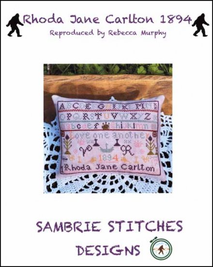 Rhoda Jane Carlton 1894 Cross Stitch Pattern by SamBrie Stitches Designs