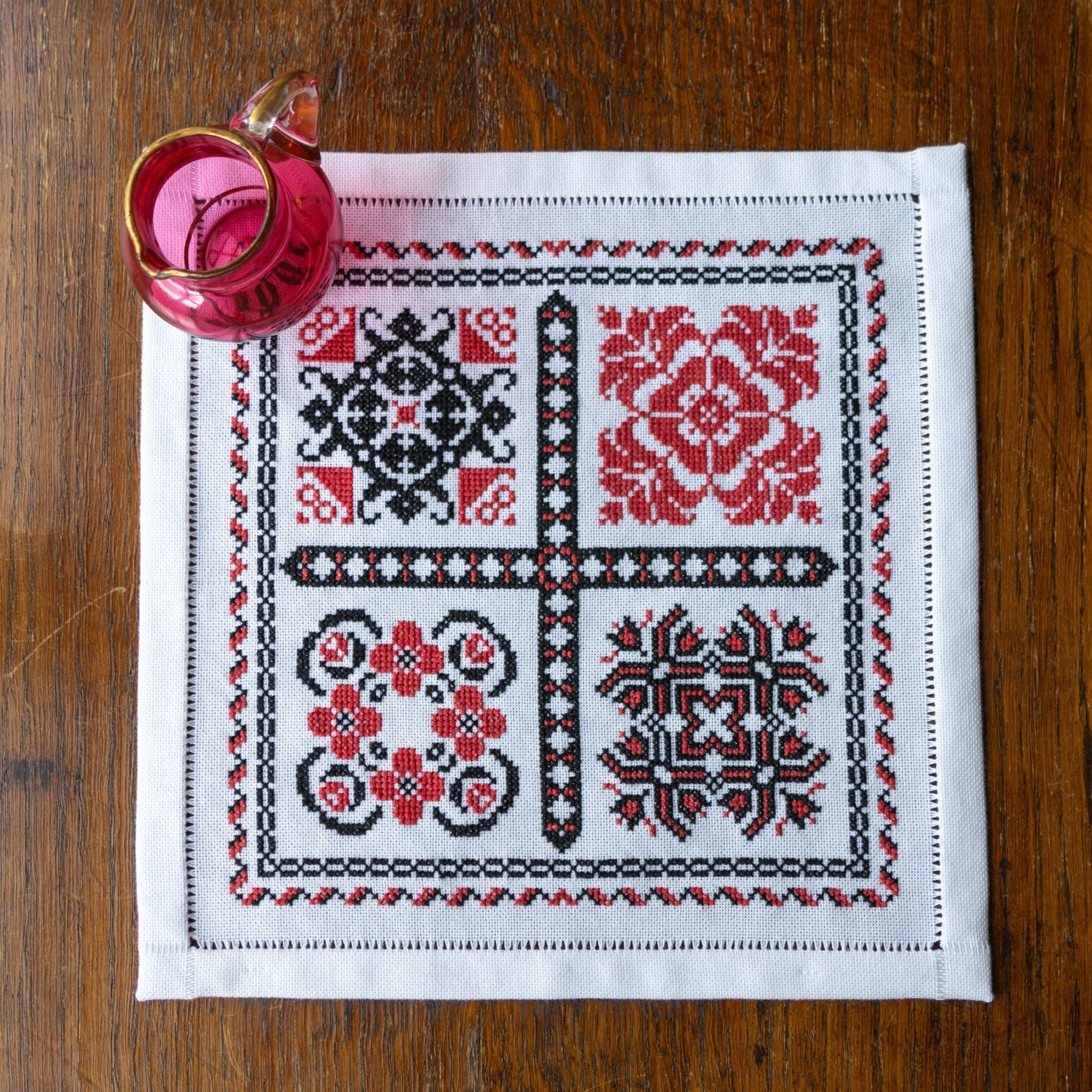 Romanian Sampler cross stitch folk embroidery kit