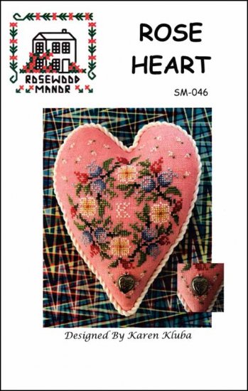 Rose Heart Cross Stitch Pattern by Rosewood Manor