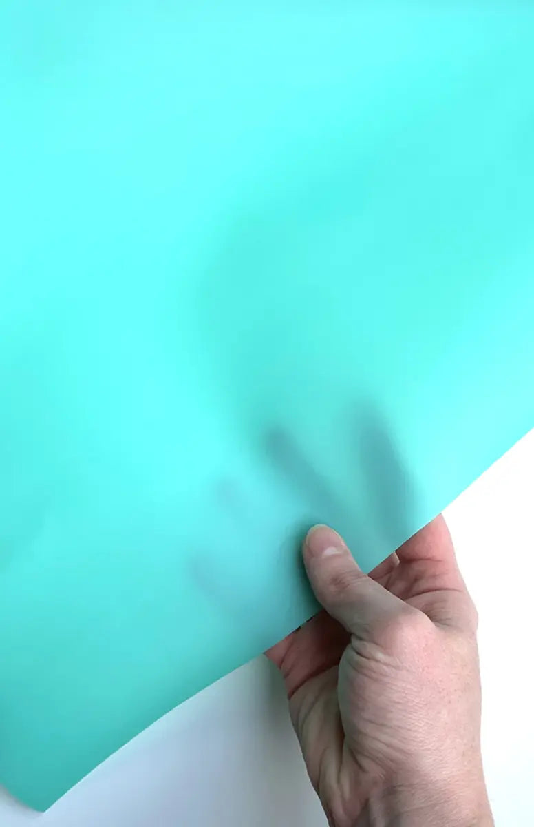 Turquoise Jelly Vinyl 18" x 53"