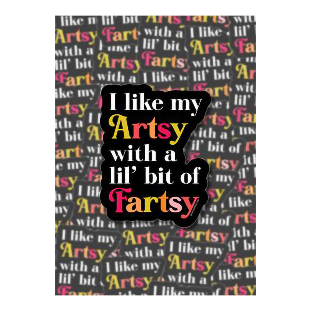 Artsy Fartsy Sticker