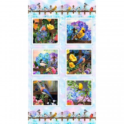 Hydrangea Garden Block Panel