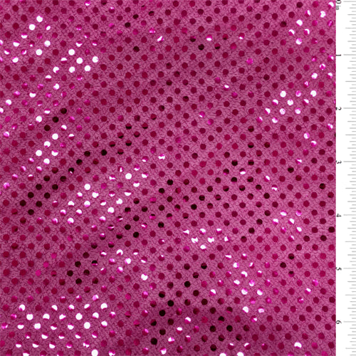 12 YD Bolt-Fuschia Sequin Knit Fabric