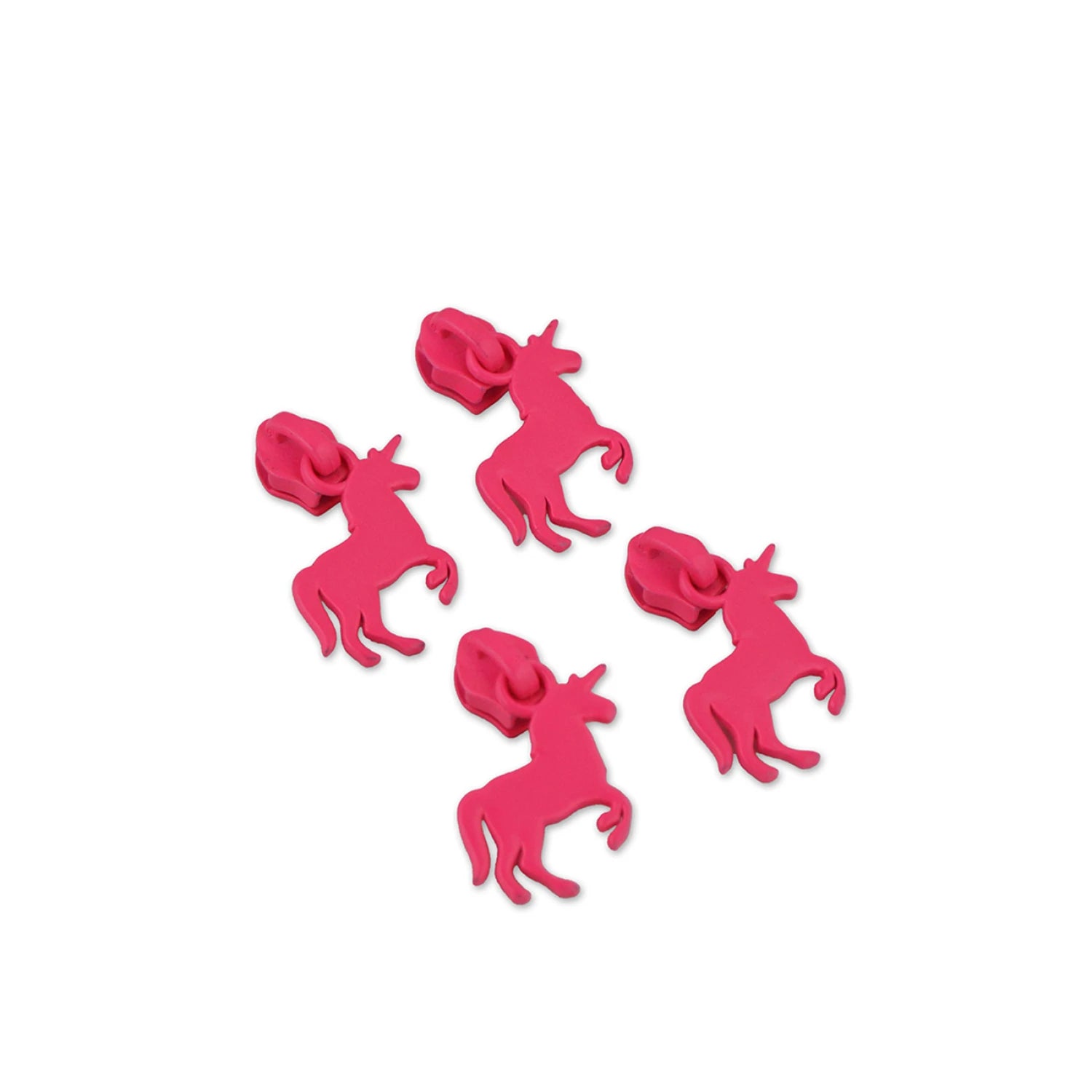 **PREORDER** Tula Pink Legendary Collection: Four Tula Pink Neon Pink #5 Unicorn Zipper Pulls