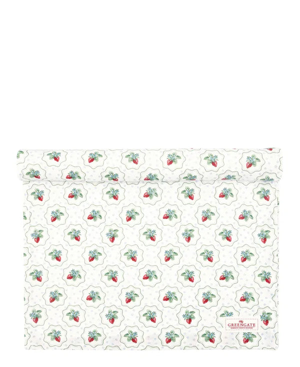 GreenGate Table Runner Berry Petite White