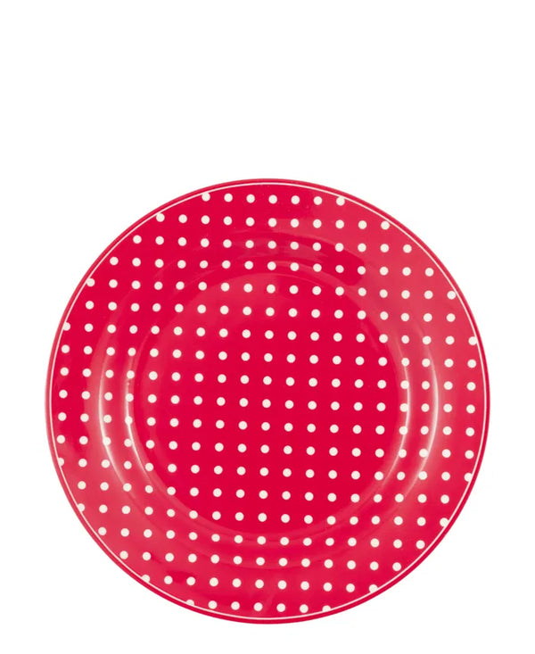 GreenGate: Plate Dotty Red