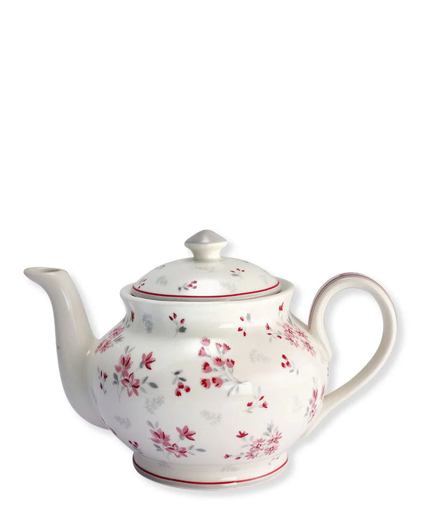GreenGate Teapot Round Emberly White