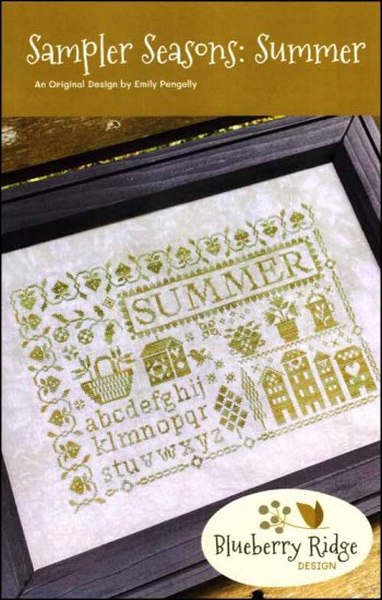 Sampler Seasons Summer Cross Stitch Pattern by Blueberry Ridge Design