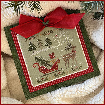 Santa's Helper Cross Stitch Pattern by Little House Needleworks
