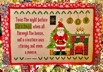 Santa's Arrival Cross Stitch Pattern by Pickle Barrel Designs