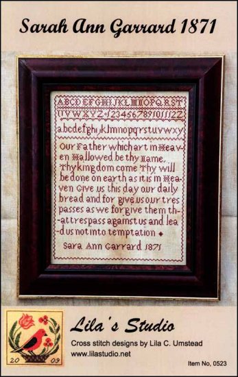 Sarah Ann Garrard 1871 Cross Stitch Pattern by Lila's Studio