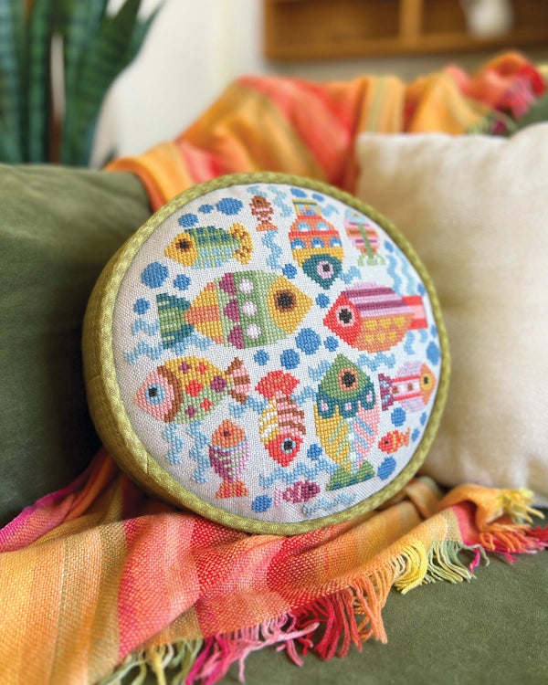 Satsuma Street FISH DISH Cross Stitch Pattern