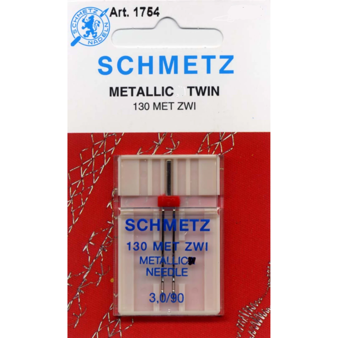 Schmetz Twin Machine Needle Metallic Size 3.0/90 #1754 (1/Pkg)