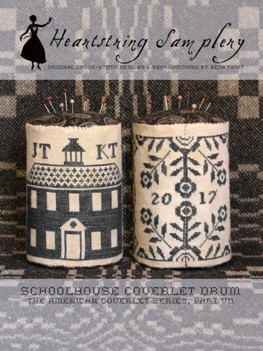 Schoolhouse Coverlet Drum by Heartstring Samplery