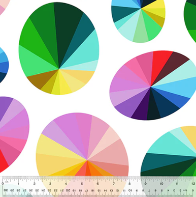 Wideback Fabric (108") - Windham Fabrics - Color Wheels by Annabel Wrigley - 53583DW-1 - Calypso